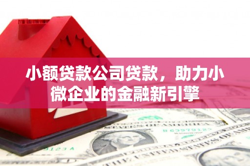 仙桃小额贷款公司贷款，助力小微企业的金融新引擎