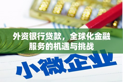 仙桃外资银行贷款，全球化金融服务的机遇与挑战