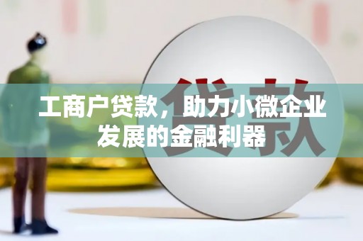 仙桃工商户贷款，助力小微企业发展的金融利器