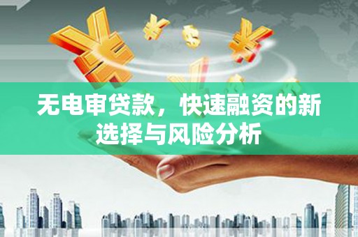 仙桃无电审贷款，快速融资的新选择与风险分析