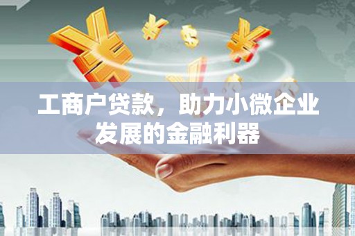 仙桃工商户贷款，助力小微企业发展的金融利器