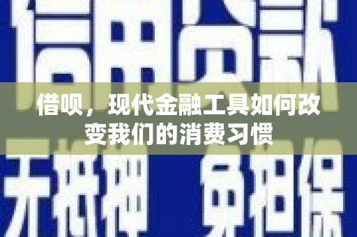 仙桃借呗，现代金融工具如何改变我们的消费习惯