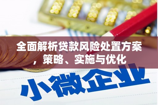 仙桃全面解析贷款风险处置方案，策略、实施与优化