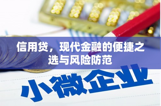 仙桃信用贷，现代金融的便捷之选与风险防范