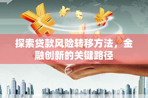 仙桃探索贷款风险转移方法，金融创新的关键路径